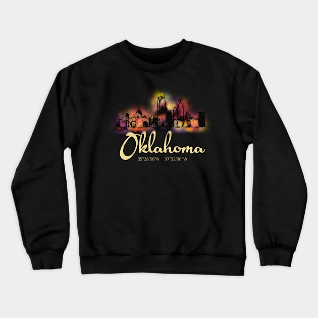 Oklahoma City Crewneck Sweatshirt by DimDom